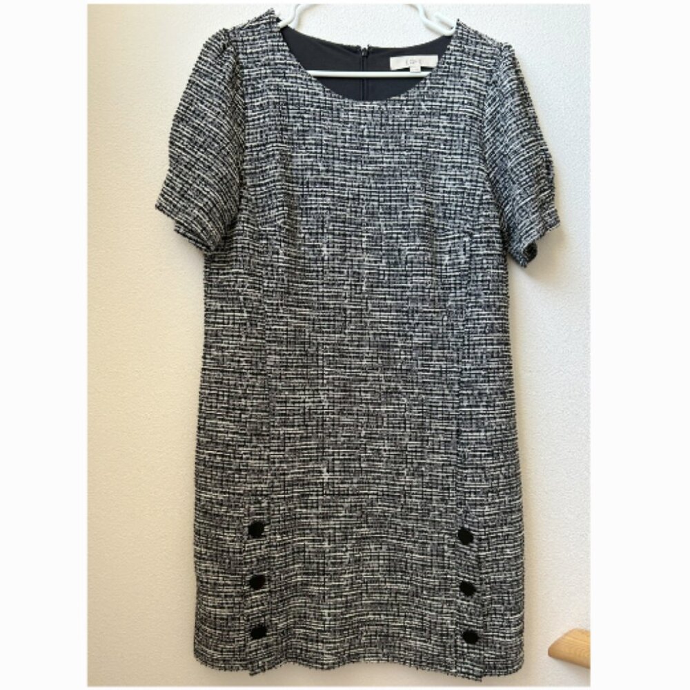 Women's Sz 10 LOFT - Chanel tweed style dress